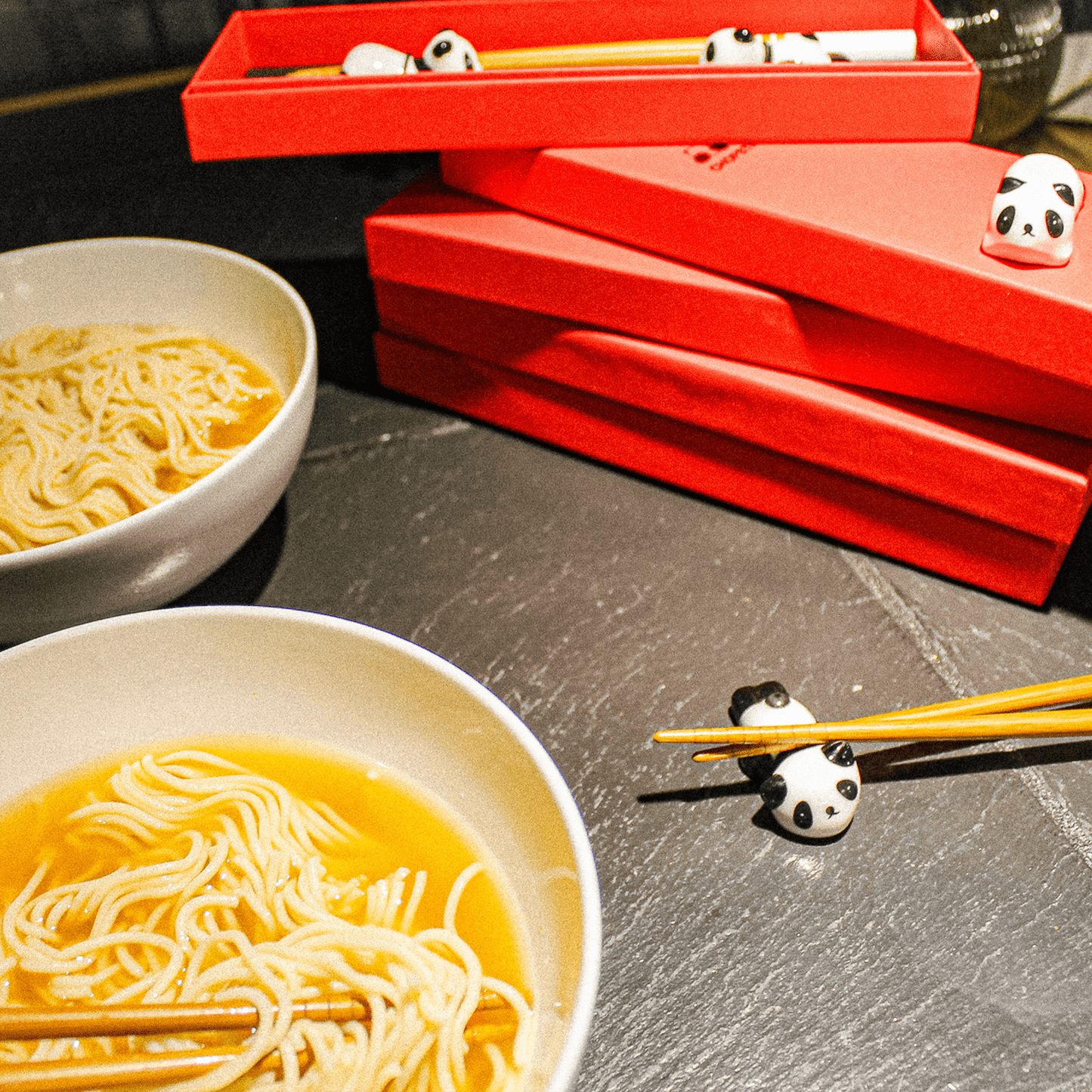 The Wordy Traveler Travel Themed Subscription Book Box Panda Chopstick Set: Wooden Chopsticks Gift Set